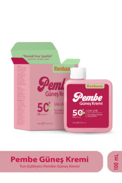 rushana Ton Eşitleyici Leke Karşıtı Pembe Güneş Kremi 50+ (100ml) Tüm Cilt Tipleri