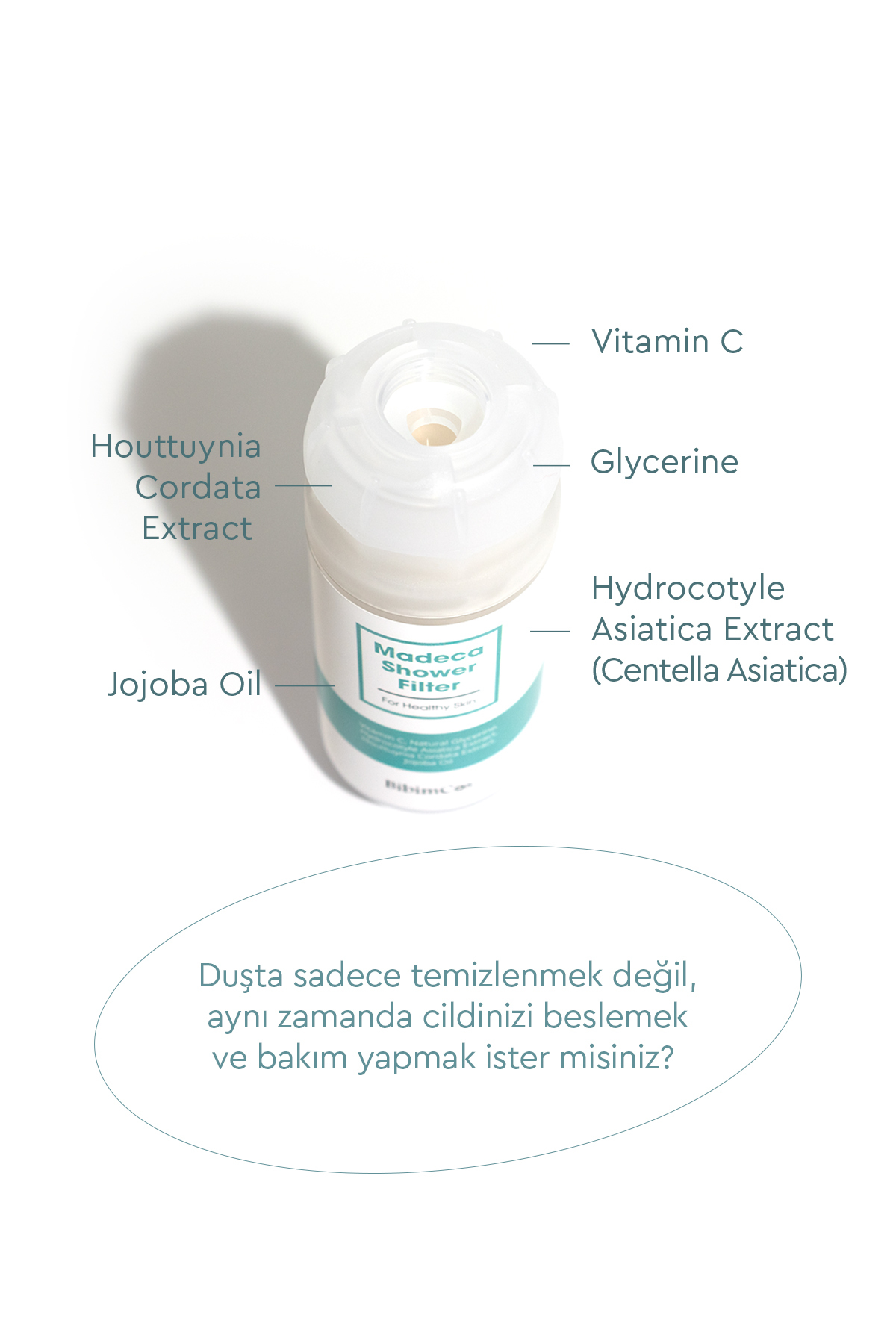 Bibimcos Mini Duş Başlığı + Madeca Duş Filtresi - Görsel 3
