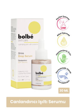 bolbé skincare Aydınlatıcı, Leke Karşıtı, Niacinamide İçeren Işıltı Veren Serum - Shine Drop - 30 ml