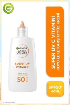 Garnier Ambre Solaire Super UV C Vitamini Koyu Leke Karşıtı Fluid Krem SPF50+ 40ML