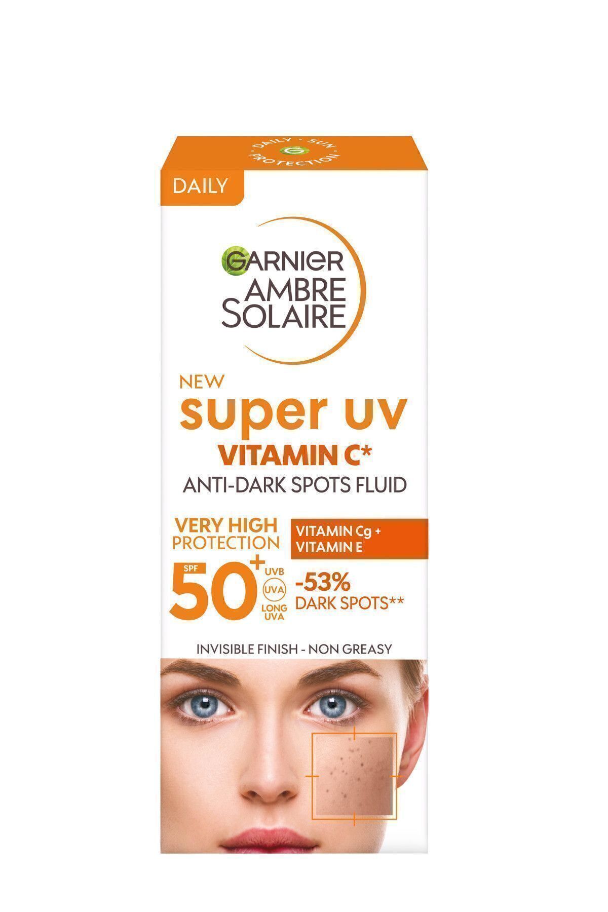 Garnier Ambre Solaire Super UV C Vitamini Koyu Leke Karşıtı Fluid Krem SPF50+ 40ML - Görsel 2