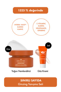 Origins GINZING™ Cilt Bakım Tanışma Seti - Nemlendirici Yüz Kremi 30ml, Göz Kremi 5ml