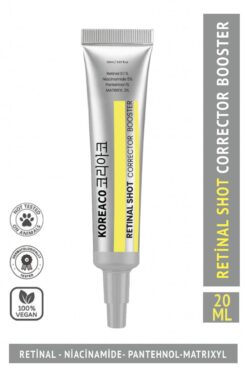 KOREACO Retinal (%0,1) Shot Corrector Booster Krem 20 ml | Niacinamide %5 Pantehnol %1 Matrixyl %3