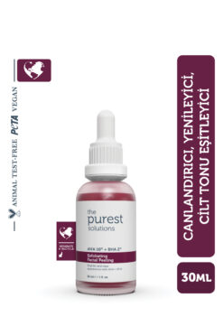 The Purest Solutions Aha & Bha Canlandırıcı & Cilt Tonu Eşitleyici Kırmızı Peeling Cilt Serumu 30 Ml (aha 10% + Bha 2%)