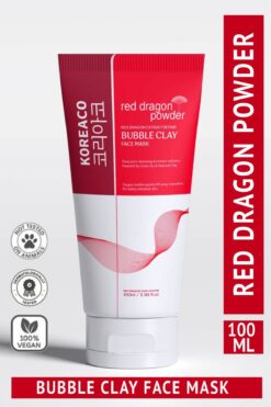 KOREACO Red Dragon Bubble Clay Yüz Maskesi | Tazelenme Parlaklık Nemli ve İpeksi Köpüren Yüz Maskesi 100 ml