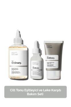The Ordinary Cilt Tonu Eşitleyici ve Leke Karşıtı Bakım Seti- Tonik 100ml + Leke Serumu 30ml + Nemlendirici 30ml