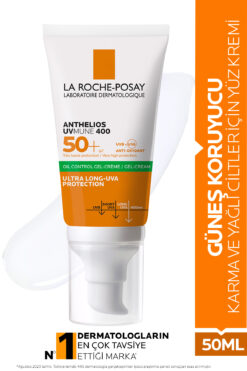La Roche Posay Anthelios Uvmune 400 Oil Control Spf50+ Karma ve Yağlı Ciltler için Yüz Güneş Krem 50 ml