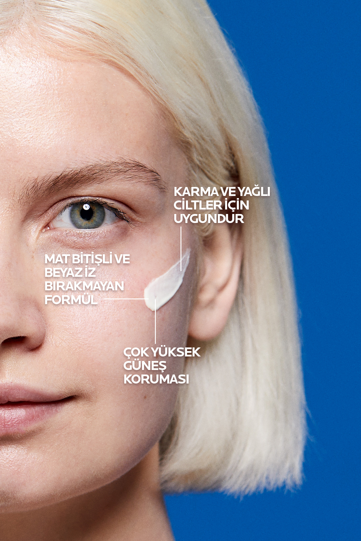 La Roche Posay Anthelios Uvmune 400 Oil Control Spf50+ Karma ve Yağlı Ciltler için Yüz Güneş Krem 50 ml - Görsel 3