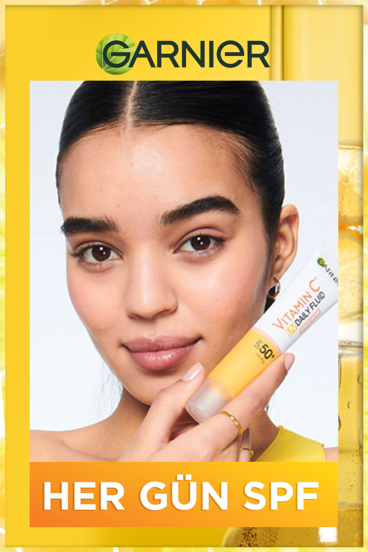 Garnier C Vitamini Günlük Güneş Koruyucu Fluid Yüz Kremi Görünmez Doku Spf50 40ml - Görsel 2