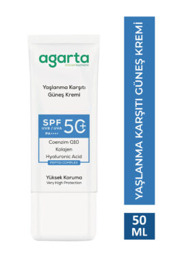 Agarta Yaşlanma Karşıtı Collagen Destekli 50 Ml Spf+50 Yüz Güneş Kremi