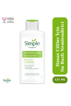 Simple Kind To Skin Su Bazlı Nemlendirici Hassas Ciltler İçin 12 Saate Kadar Etkili 125 ml
