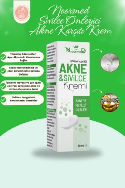 noormed Akne Ve Sivilce Kremi 30 ml Bitkisel Içerikli (ÇAY AĞACI YAĞI İÇERİR)