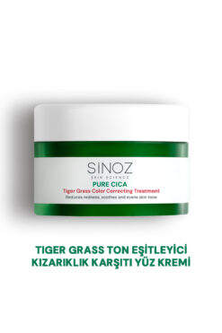 SİNOZ Pure Cica Tiger Grass Ton Eşitleyici Yoğun Onarıcı Yatıştırıcı Kızarıklık Karşıtı Yüz Kremi 15 ml