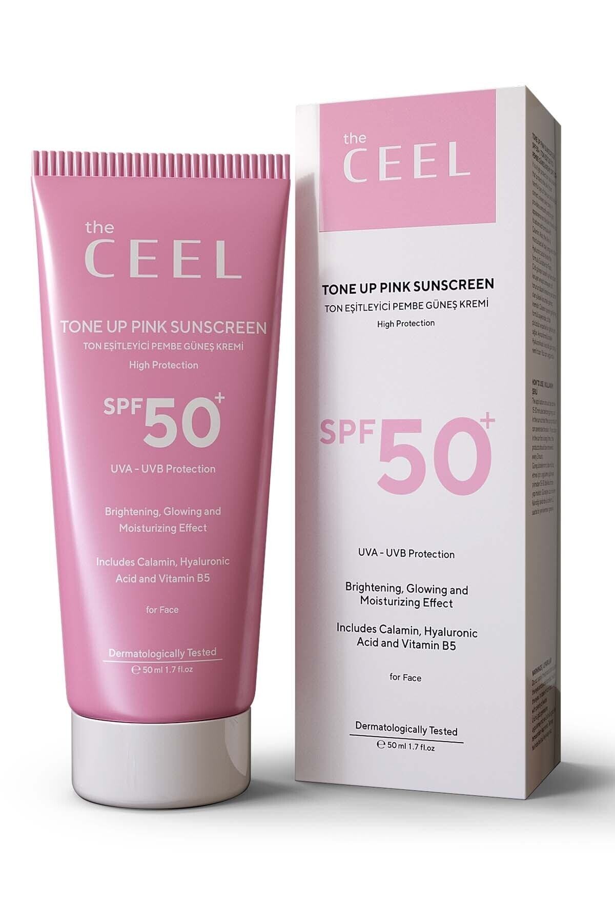 The Ceel Leke Karşıtı Ton Eşitleyen Spf 50+ Pembe Renkli Güneş Kremi Glutatyon, Hyaluronik Asit Etkili 50 ml - Görsel 2