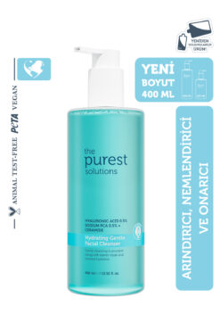 The Purest Solutions Kuru ve Karma Ciltler İçin Nemlendirici Ve Bariyer Onarıcı Hyalüronik Asit Yüz Temizleme Jeli 400 ml