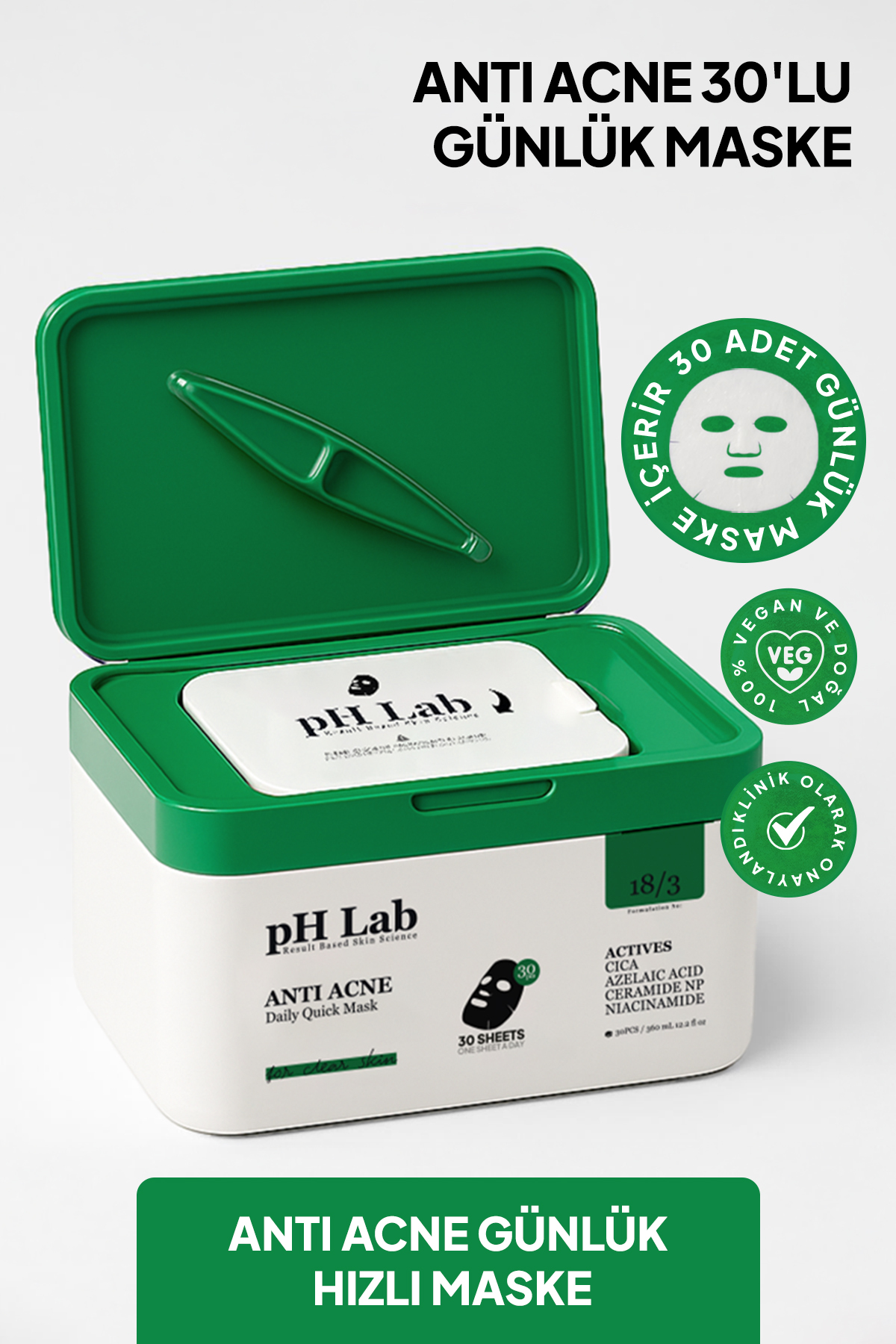 Ph Lab Phlab Anti Acne Daily Quick Günlük 30'lu Maske