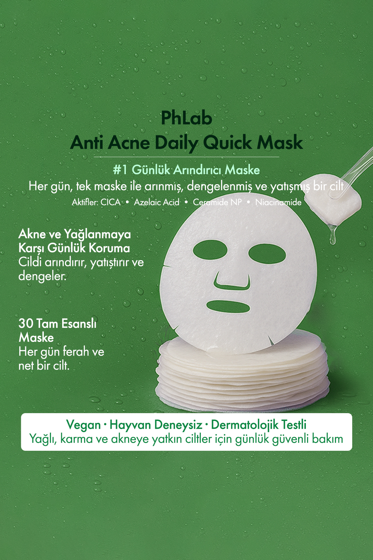 Ph Lab Phlab Anti Acne Daily Quick Günlük 30'lu Maske - Görsel 3