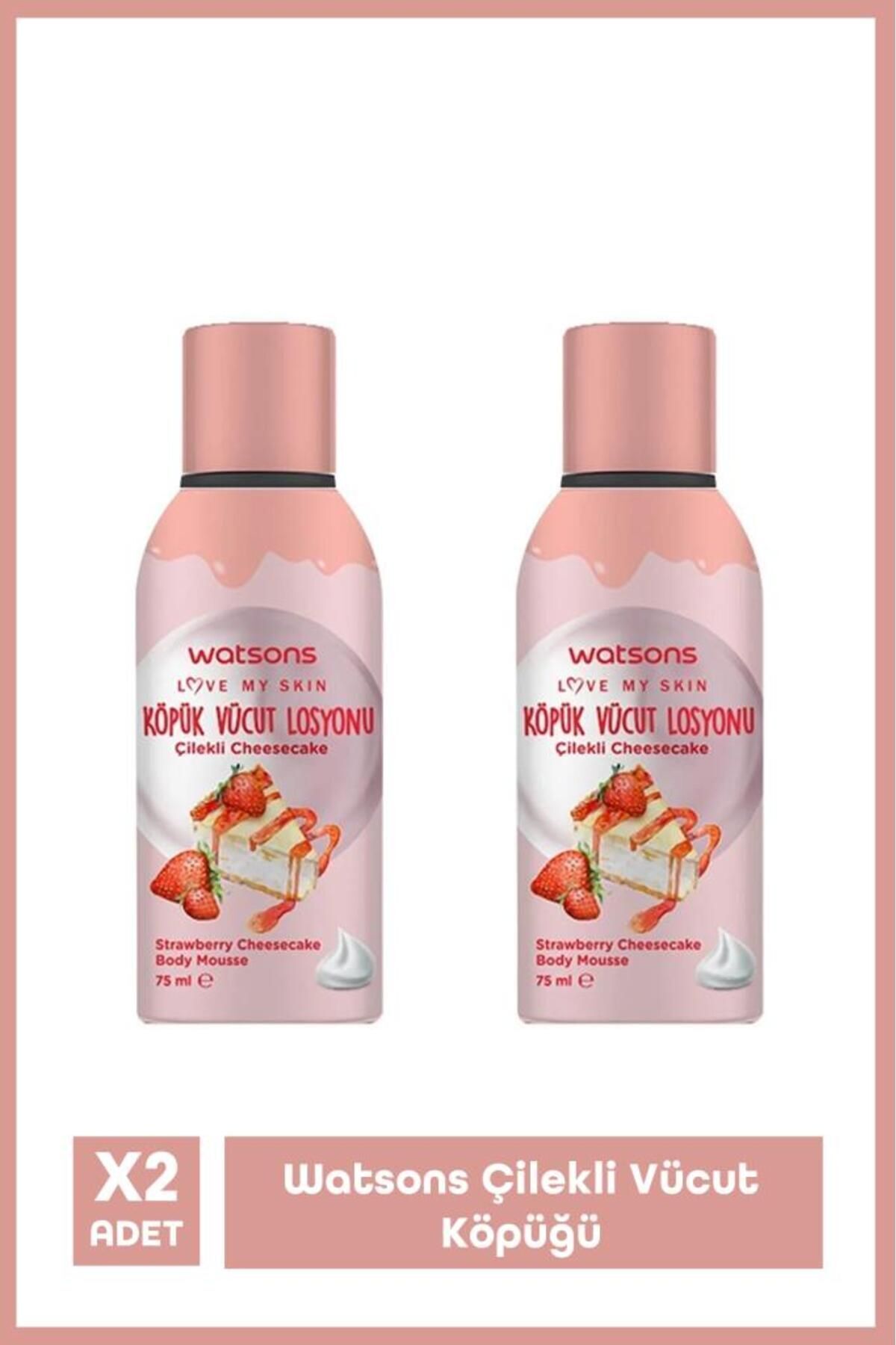Watsons Çilekli Vücut Köpüğü X2 Adet