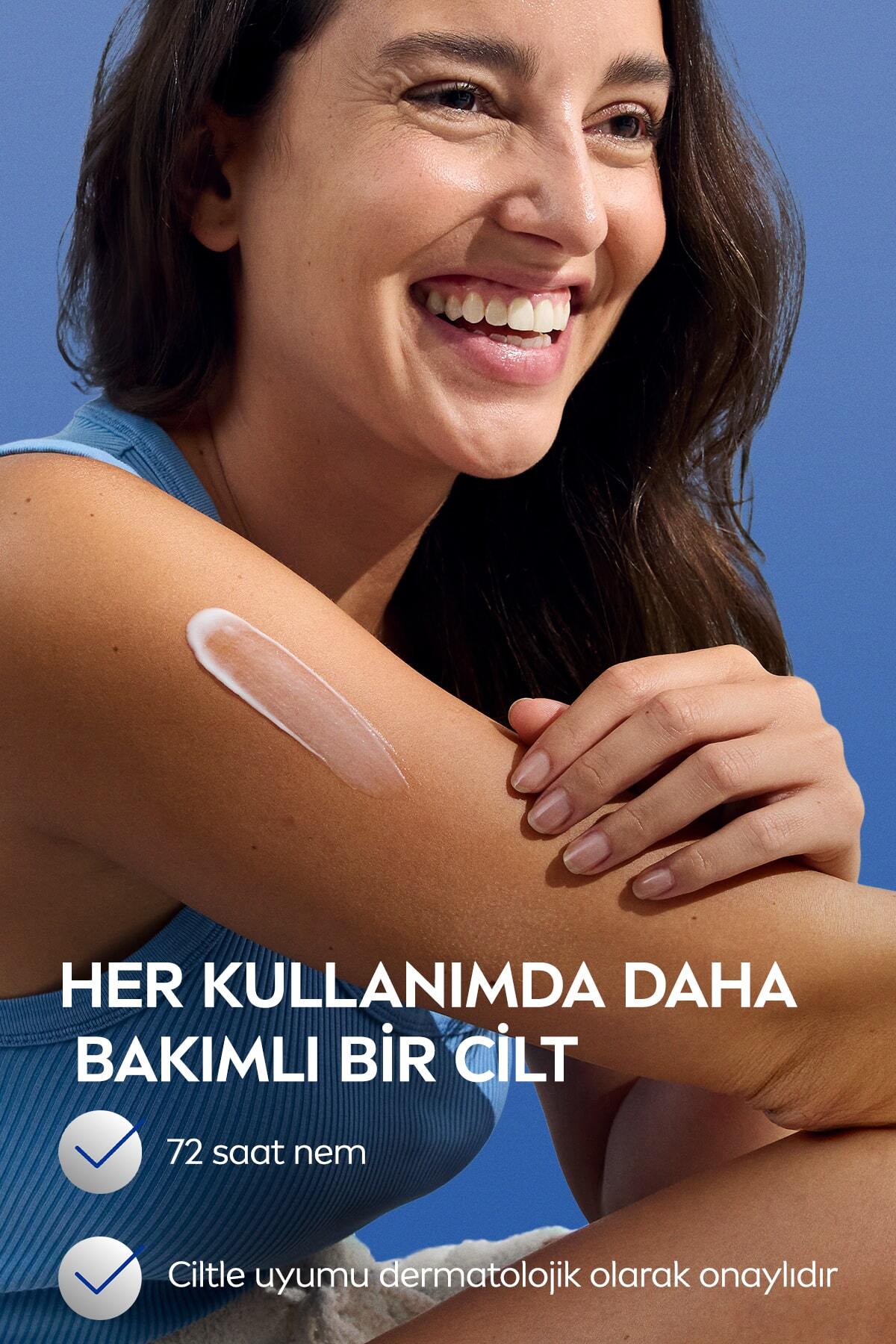 NIVEA Cocoa Butter El Ve Vücut Bakım Kremi 400ml, Kuru Ciltler için 72 Saat Nemlendirici, Saf Hyaluron - Görsel 3