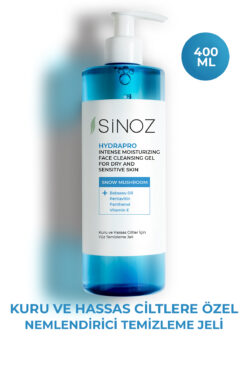 SİNOZ Hydrapro Kuru Ve Hassas Ciltler Için Nemlendiricili Yüz Temizleme Jeli 400 ml