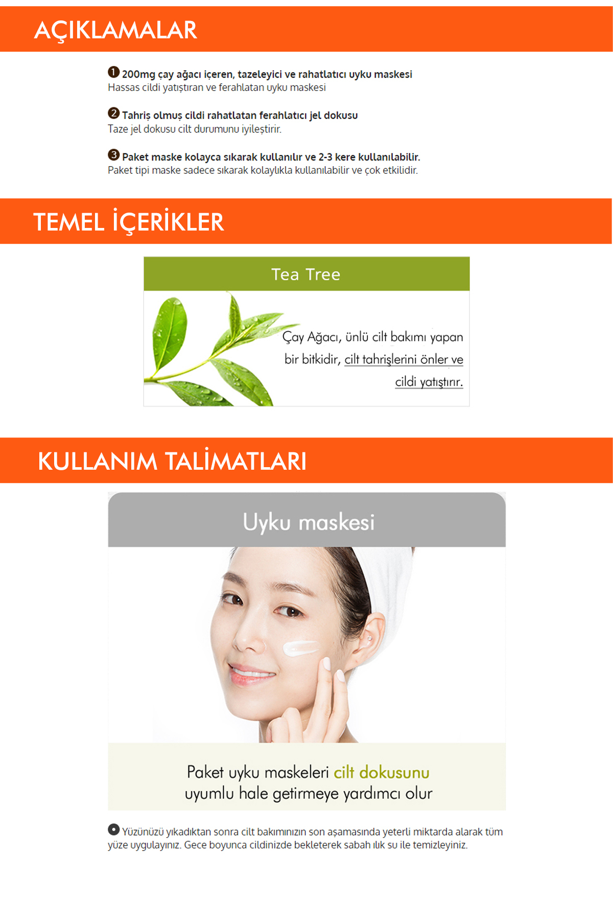 Missha Çay Ağacı Özlü Yağ Kontrolü Sağlayan Uyku Maskesi Pure Source Pocket Pack (TEA TREE) - Görsel 2