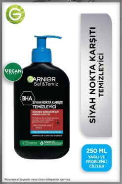Garnier Saf & Temiz Siyah Nokta Karşıtı Temizleyici 250 ml (BHA + Kömür)