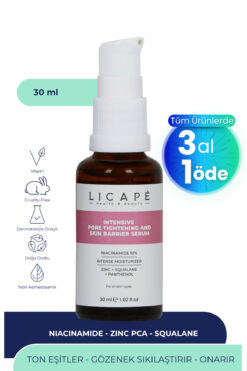 Licape Gözenek Sıkılaştırıcı ve Cilt Bariyeri Güçlendirici Niacinamide %10 Serum 30ml