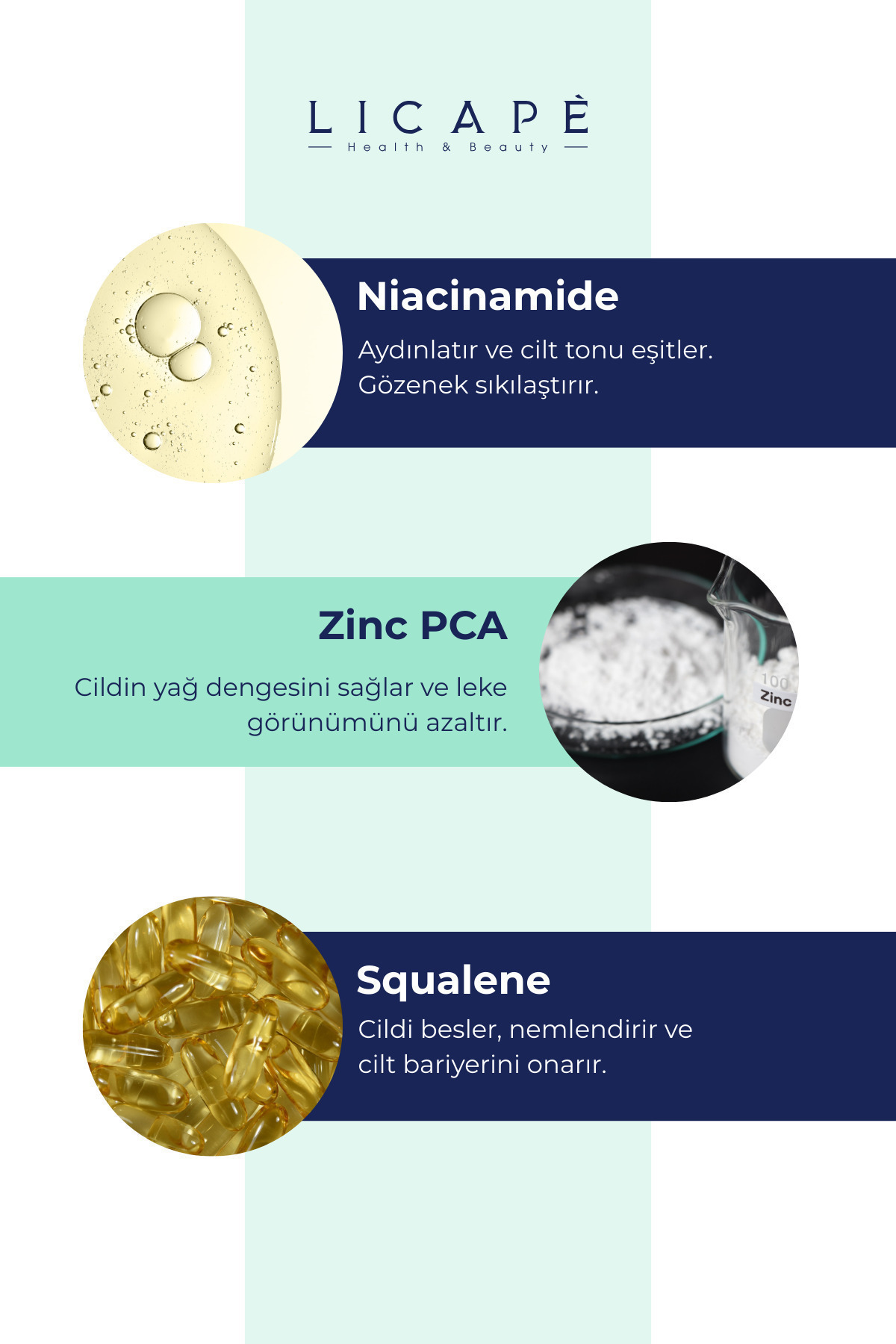 Licape Gözenek Sıkılaştırıcı ve Cilt Bariyeri Güçlendirici Niacinamide %10 Serum 30ml - Görsel 3