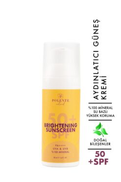 Polente Natural 50+ SPF Brightening Sunscreen - 50+ SPF Aydınlatıcı Güneş Kremi %100 Mineral Filtre (50 ml)
