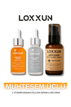 LOXXUN C Vitamini Serumu Kolajen Serumu Leke Kremi Seti