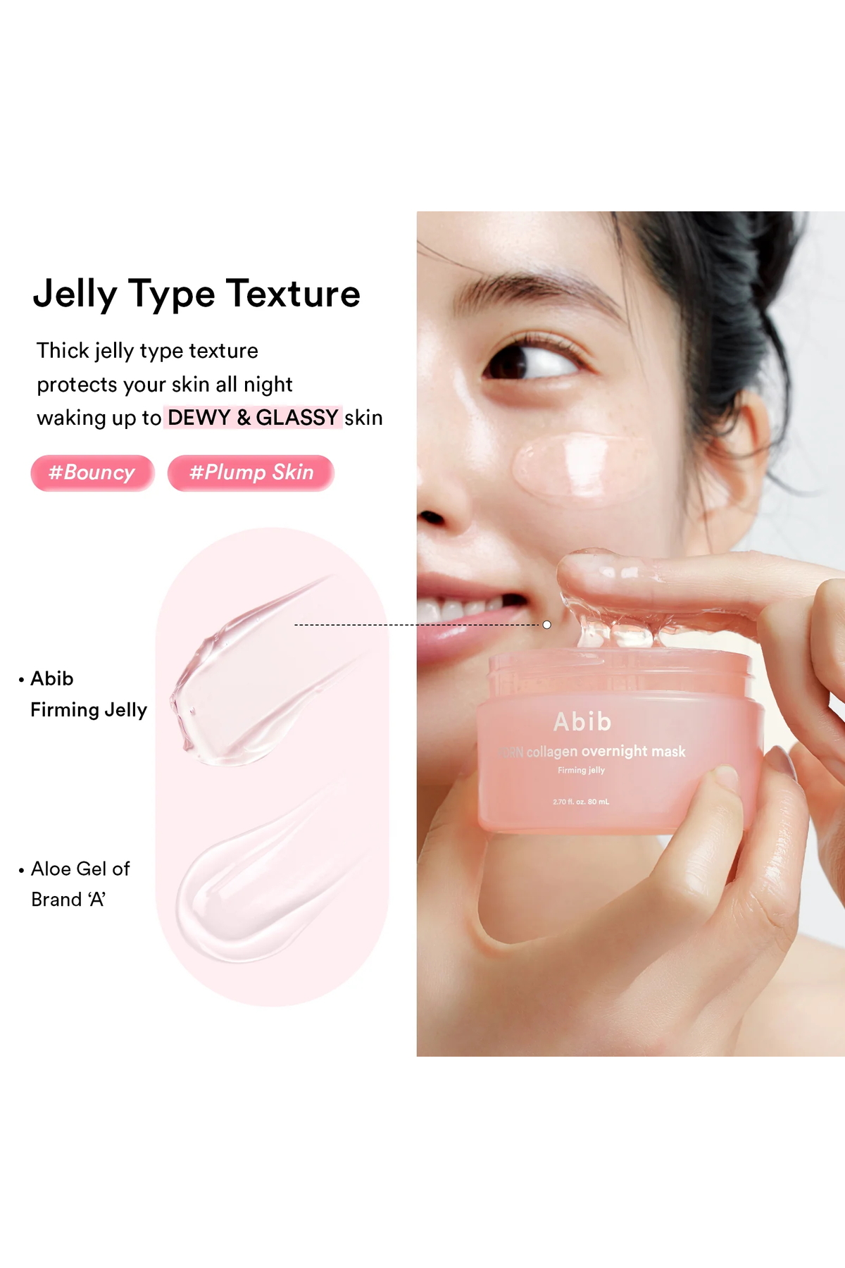 Abib PDRN Collagen Overnight Mask Firming Jelly 80ml – Gece Onarıcı Sıkılaştırıcı Jel Maske - Görsel 3