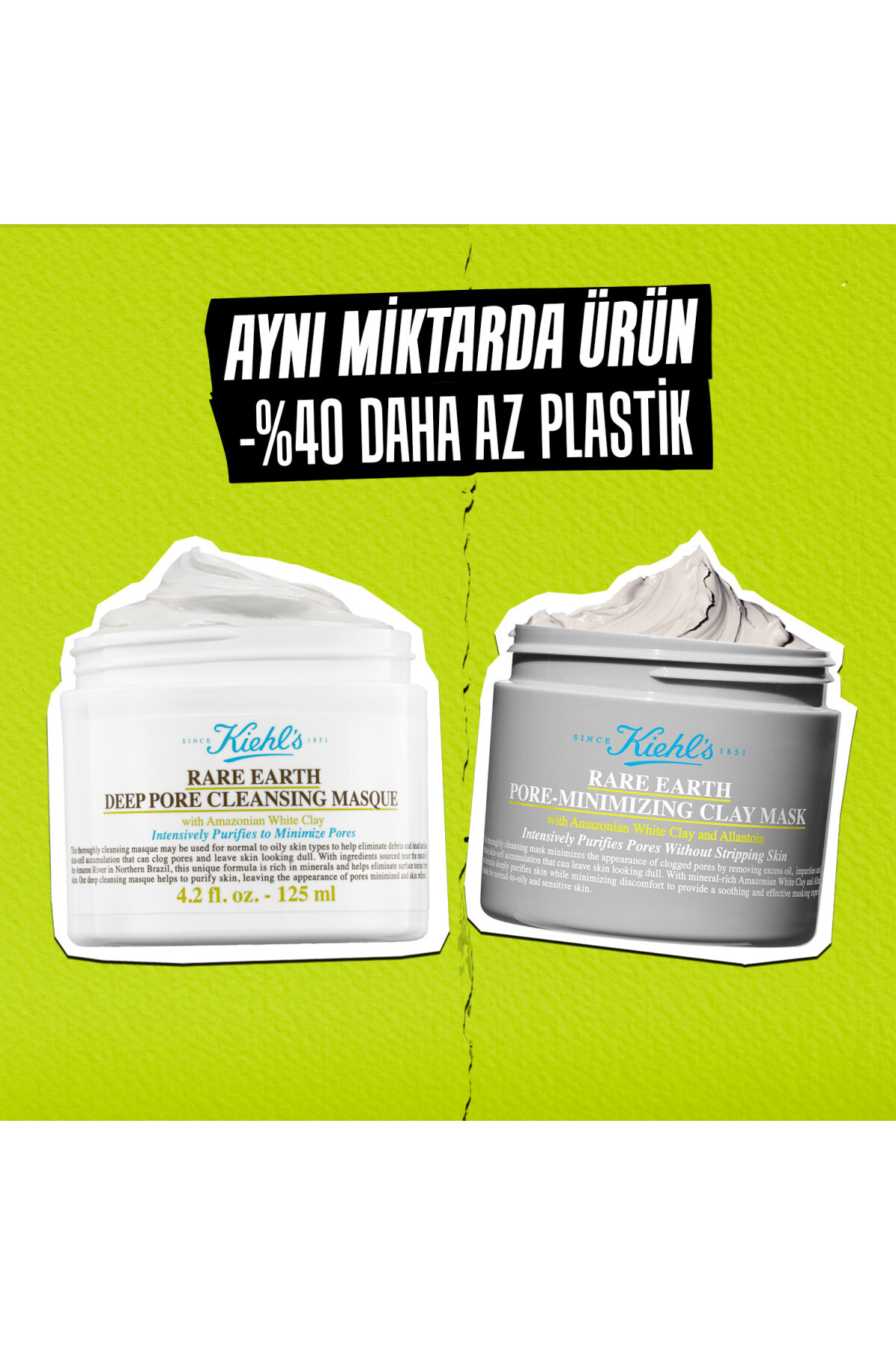 Kiehl's Rare Earth Gözenekleri Derinlemesine Arındıran Kil Maskesi 125 ml - Görsel 2