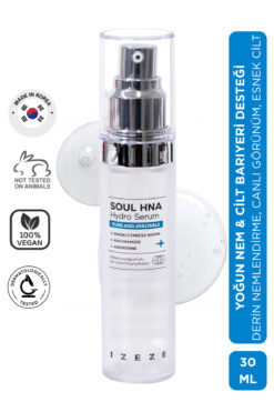 IZEZE Soul HNA Hydro Serum, 30ml | Kuru Ciltler İçin, Hyaluronik Asit ve Niacinamid Serum