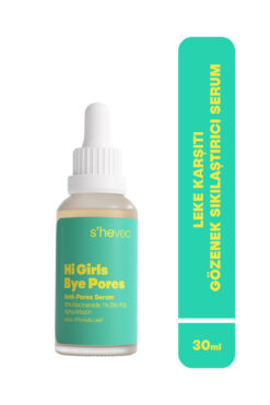 SHE VEC Gözenek Sıkılaştırıcı ve Leke Karşıtı Niasinamid Vegan Serum 30 ml Hi Girls Bye Pores