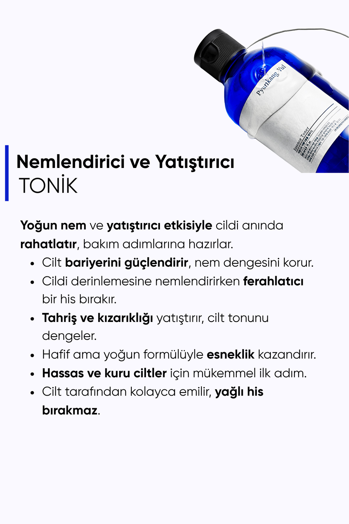 Pyunkang Yul Essence Toner 100ml - Yüz Nemlendirici Esans Tonik 100 ml - Görsel 2
