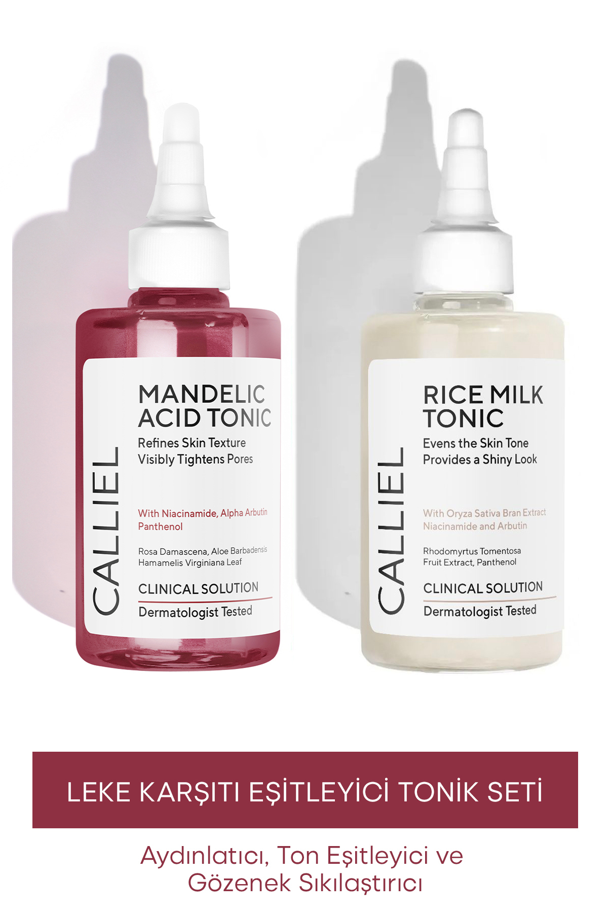 CALLİEL Aydınlatıcı Etkili Leke Karşıtı ve Ton Eşitleyici Bakım Seti