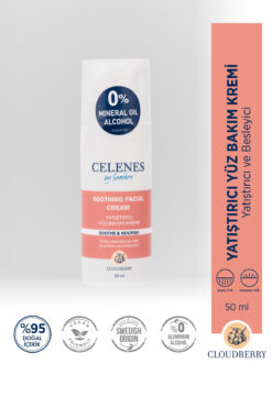 Celenes Cloudberry Yatıştırıcı Yüz Kremi Hassas Ciltler 50 ml