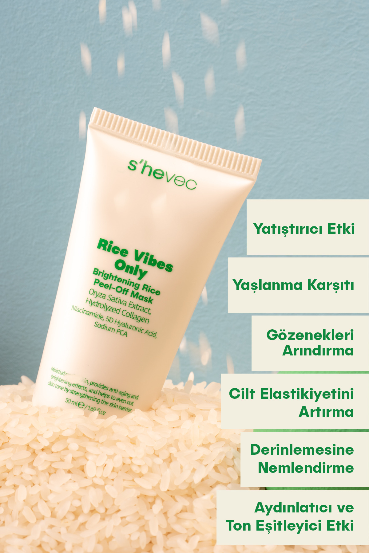 SHE VEC Aydınlatıcı ve Nemlendirici Pirinç Seti - Görsel 3