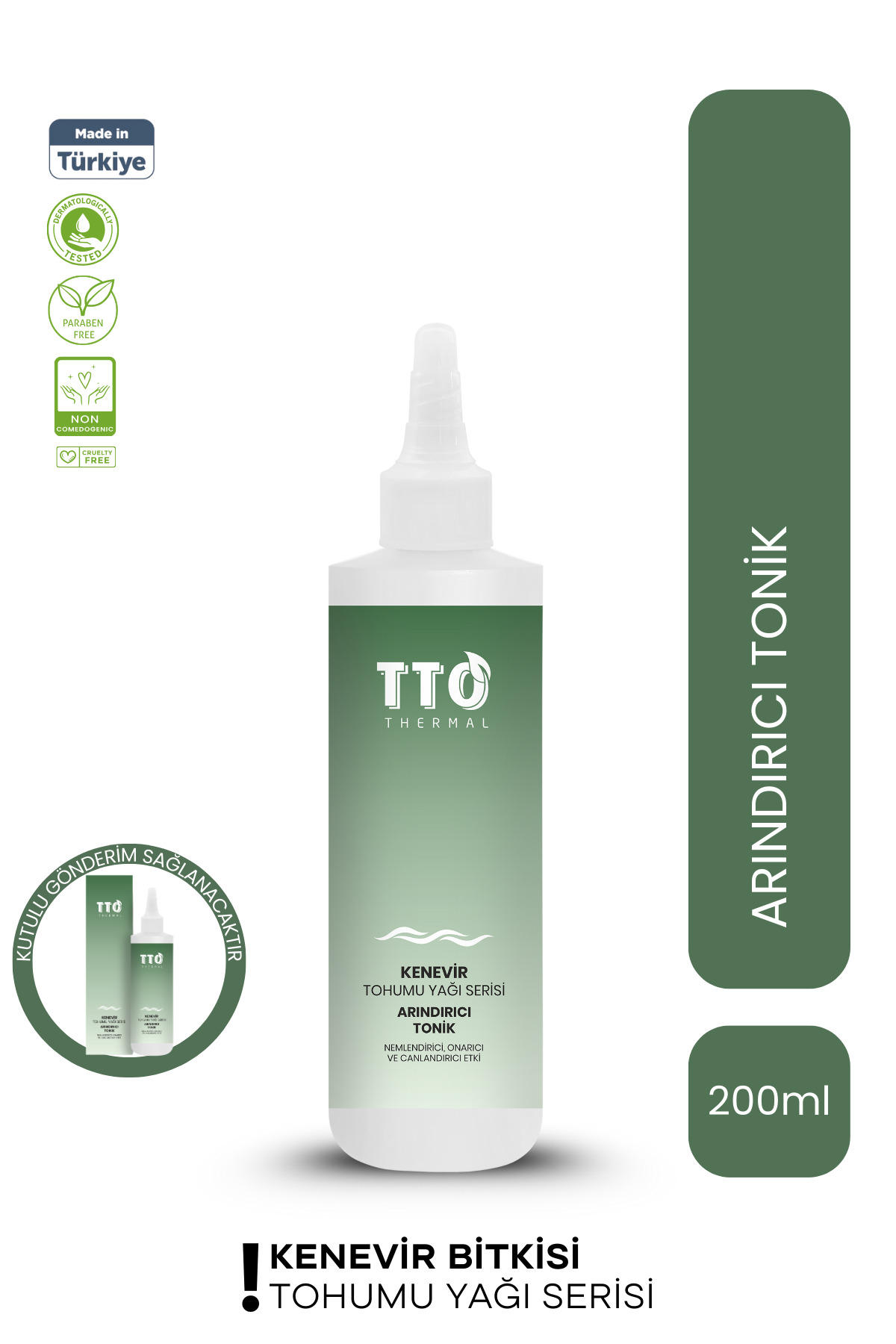 TTO Thermal Kenevir Bitkisi Tohumu Yağı Arındırıcı Tonik 200ml