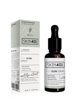 Skin401 Pirinç Özlü Aydınlatıcı ve Parlaklık Etkili Serum 30ml (%100 Vegan)