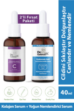 Dr. Galenus Kolajen Ve Yoğun Nemlendirici, Dolgunlaştırıcı Ve Canlandırıcı Ikili Bakım Serum Seti (40 ML)