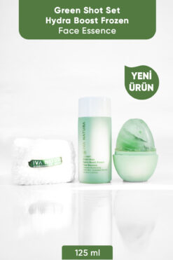 Iva Natura Green Face Shot - Frozen Face Essence 3'lü Set (ESSENCE BİLEKLİK HAVLU BUZ KALIBI)