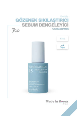v'anhalla %15 Niacinamide Serum | Gözenek Sıkılaştırıcı | Sebum Dengeleyici | Aydınlatıcı Serum 30ml
