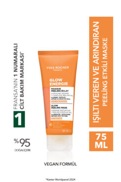 Yves Rocher Peeling Maske - %5 AHA - Işıltı Veren Antioksidan Botanik Kompleks Bakım Glow Energie 75ML-91326