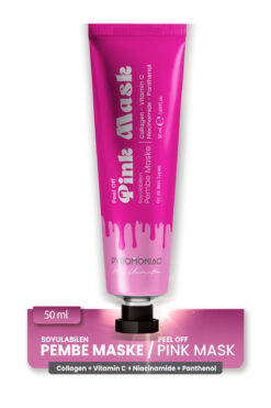 PYROMONIAC Kolajenli Pembe Soyulabilir Maske 50 Ml (Collagen, Vitamin C, Niacinamide)