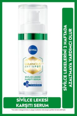 NIVEA Luminous630 Sivilce Lekesi Karşıtı Cilt Serumu 30ml, Salisilik Asit, Hyaluronik Asit, Sivilceli Cilt
