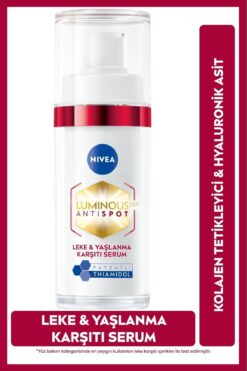 NIVEA Luminous630 Thiamidol Etkili Leke Ve Yaşlanma Karşıtı Serum 30ml,Kolajen Tetikleyici,Hyaluronik Asit