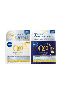 NIVEA Q10 Power Kırışıklık Karşıtı Gündüz Bakım Kremi 50 Ml + Gece Bakım Kremi