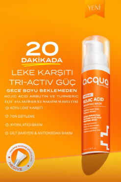 Acqua Perfection Kojitone | Kojic Acid ile Aydınlatıcı ve Leke Karşıtı Soyulabilir Kojik Asit-Zerdeçal Maske 70 ml
