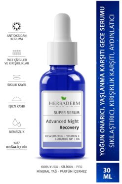 Herbaderm Yaşlanma Karşıtı Cilt Serumu Advanced Night Repair Onarıcı Gece Serumu